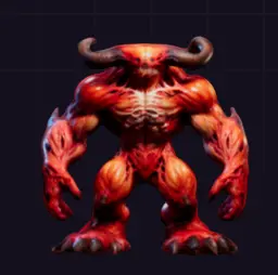 Demon 3D mesh