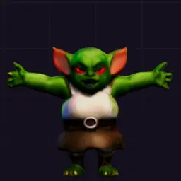 Gremlin orc 3D mesh