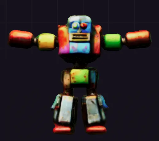 Colorful robot model