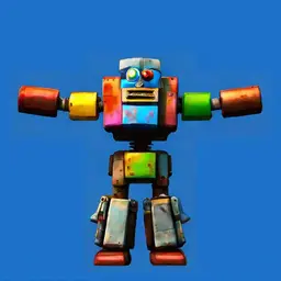 Colorful robot preview